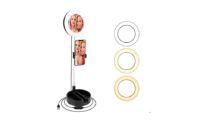 ¡51% de descuento! Anillo LED regulable 6” con espejo de maquillaje para móvil por sólo 7,84€ usando este cupón descuento