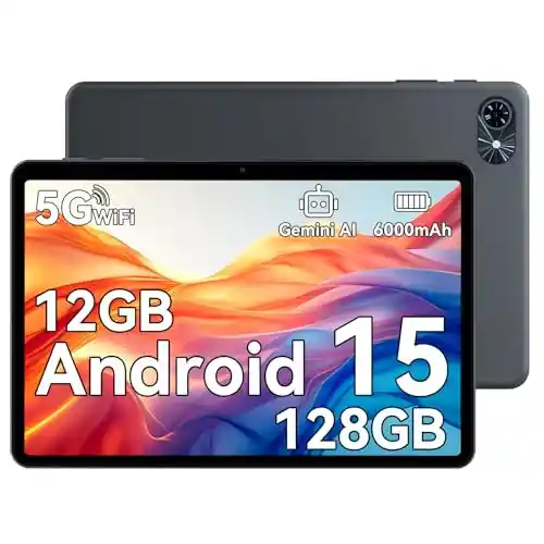 Tablet 10" 12 GB+128 GB Android 15