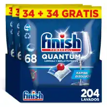 204 pastillas lavavajillas Finish Powerball Quantum - a 0,12€ el lavado