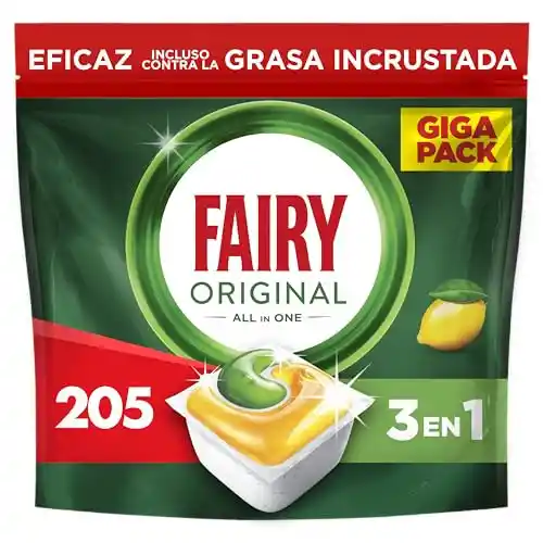 205x Cápsulas Fairy original All in One 3 en 1