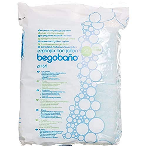 24 Esponjas de baño jabonosa de un solo uso Begobaño