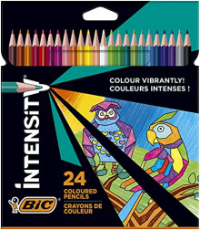 24 lápices de colores BIC Intensity