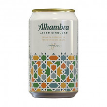24 latas de cerveza Alhambra Lager Singular