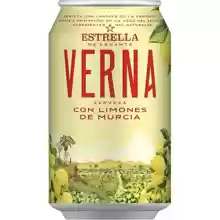 24 latas de cerveza con limón Estrella Levante Verna