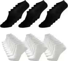 24 Pares de Calcetines Tobilleros Algodón