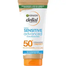 2x botes de Crema Solar IP50+ de 200 ml Garnier Delial Sensitive Advanced