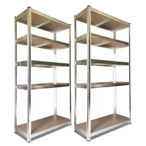 2x Estanterías Metálicas Galvanizadas Nyana Home 875kg 5 Baldas 180x90x40cm