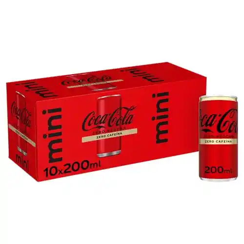 2x10 Coca-Cola Zero Azúcar Zero Cafeína 200ml (2ª unidad -50%)