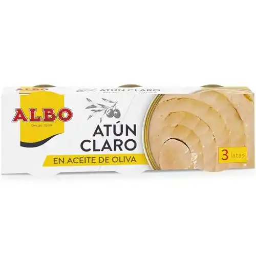 2x3 Latas Atún Claro en Aceite de Oliva 48g ALBO (-70% en 2ª unidad)
