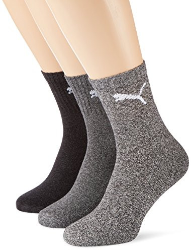 3 pares de Calcetines Unisex Adulto Puma 231011001, sólo talla 39-42