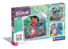 3 Puzzles Clementoni Stitch 48 Piezas