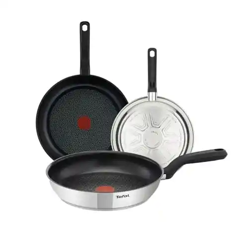 3 Sartenes Inducción Tefal Comfort Max 20+24+28 cm