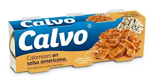 3 x 80g Calamares en Salsa Americana Calvo