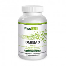 365 cápsulas de omega 3 con recubrimiento de gelatina de pescado (1000 mg) Plusvive