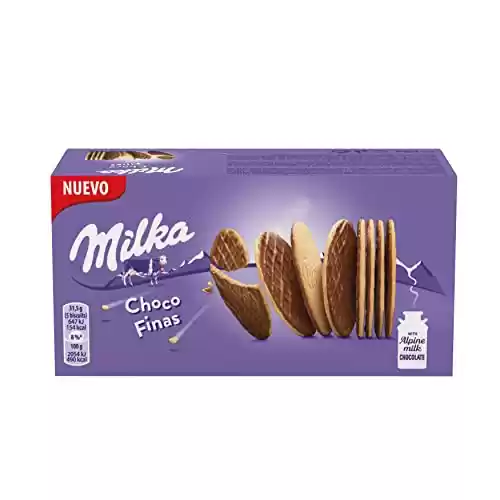 3x tabletas de chocolate Milka Choco Finas Galletas con Chocolate con Leche de los Alpes 126g