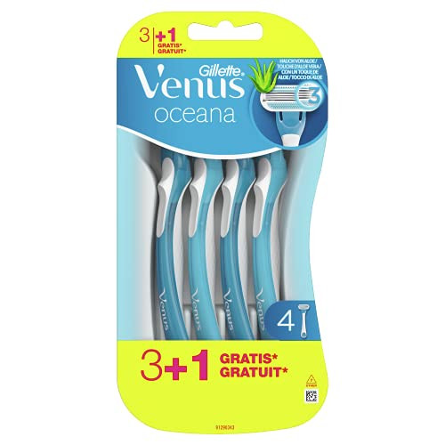 4 Maquinilla de Afeitar Desechables Gillette Venus Oceana