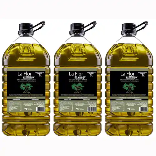 3x5L de AOVE La Flor de Málaga - Virgen Extra Recién Enlatado - a 4,06€ / L