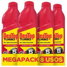 4 envases de Desatascador para Tuberías Superconcentrado Destop Turbo