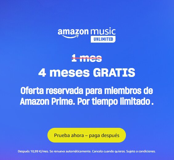 Tarifa amazon music online