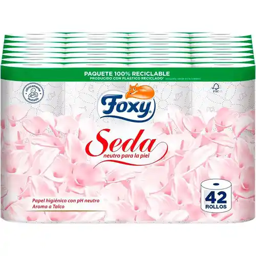 42 Rollos papel higiénico Foxy Seda 3 Capas (uno de los mejores valorados) + ENVIO GRATIS