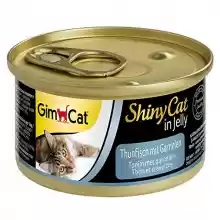 48 latas de alimento húmero para gatos GimCat ShinyCat in Jelly