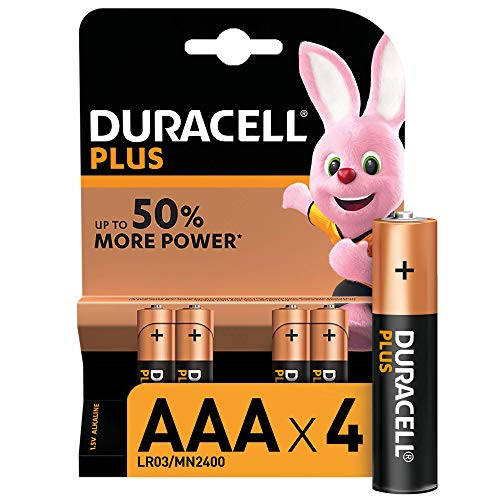 4x Pilas Alcalinas Duracell Plus AAA