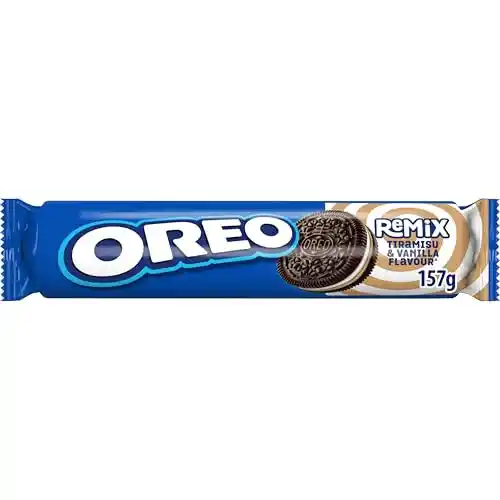4x157g Oreo Remix Galletas Cacao Rellenas Tiramisú y Vainilla