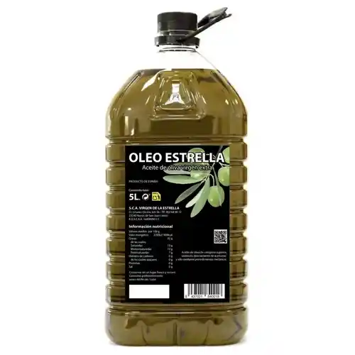 5 litros de Aceite de oliva virgen extra OLEOESTRELLA - 4,12€/L