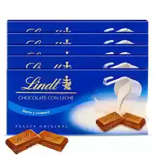 5 tabletas de Lindt Chocolate leche tradicional