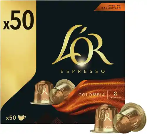 50 Cápsulas L'OR Espresso Café Colombia Compatible Nespresso