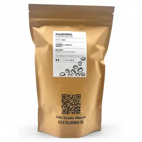 500g granos de café de tueste natural de Brasil