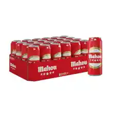 ¡50cl! Pack 24 Latas Mahou 5 Estrellas Cerveza Especial Dorada Lager