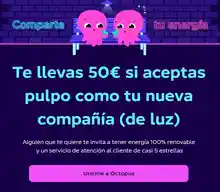 50€ GRATIS en tu factura de luz con Octopus (sin permanencia, energía verde y buenos precios)