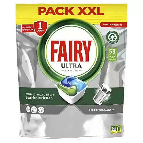 53 Capsulas Fairy Ultra Original Todo en Uno Pastillas Lavavajillas