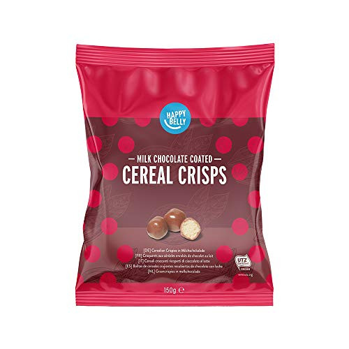 6 bolsas de Bolitas de cereales crujientes recubiertas de chocolate con leche Happy Belly