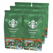 6 bolsas de café molido Starbucks House Blend de 200g