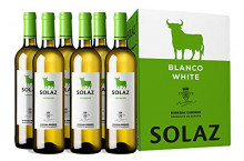 6 botellas de Vino Solaz Blanco 100% Verdejo