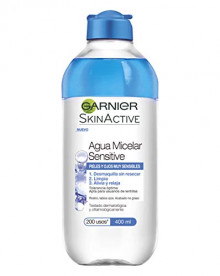 6 envases de agua micelar sentitive Garnier Skin Active