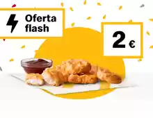 6 McNuggets por 2€ en McDonald's (oferta válida en pedidos en restaurante)