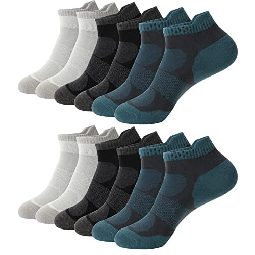 6 pares de calcetines tobilleros unisex