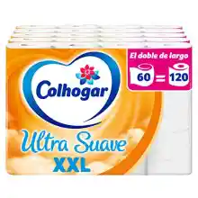 60 rollos papel higiénico Colhogar Suave XXL Extra Grandes