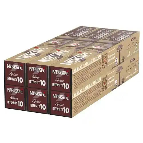 60x Capsulas Nescafé Farmers Origins Africas Ristretto compatibles con Nespresso