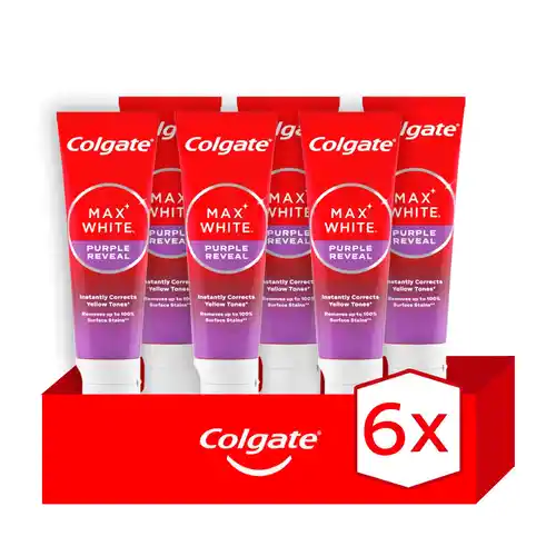 6x Colgate Max White Pasta de dientes blanqueadora