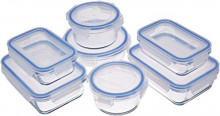 ¡Más barato! Pack 7 Recipientes de cristal para alimentos sin BPA AmazonBasics