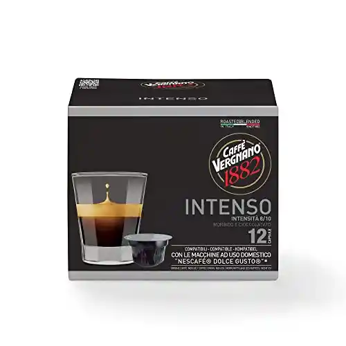 72 cápsulas café intenso Caffé Vergnano 1882 - Compatibles Nescafé Dolce Gusto