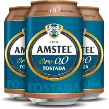 72x latas 33cl cerveza Amstel Oro 0,0 Tostada (3x24) - Promo 3x2