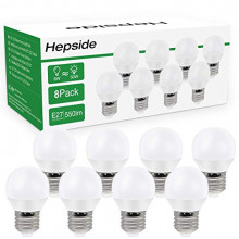 8 Bombillas LED E27,6W (equivalente a 50W) Bajo Consumo