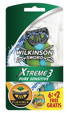 8 maquinillas de afeitar Wilkinson Xtreme 3 Pure Sensitive