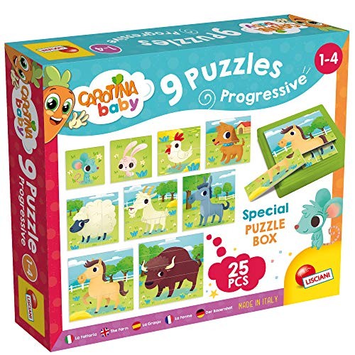 9 Puzzles de animales Baby, Multicolor