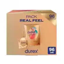 96x Preservativos Durex Real Feel, Sensación Piel con Piel